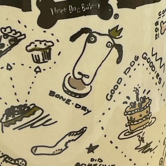 Vtg 1997 Three Dog Bakery Whimsical Cartoon Yummy Coffee Mug Kansas City USA - Picture 11 of 13